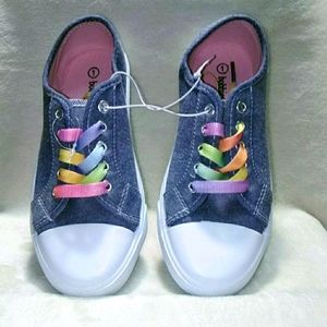 Brand New Denim Multi Colored Kids Shoes